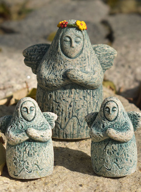 塞尔达传说海利亚女神像鱼缸造景摆件办公室装饰桌面正能量守护神