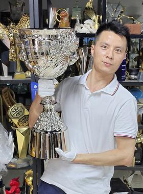 英雄联盟职业联赛游戏手游高端定 制全铝合金金属精雕CNC大型奖杯