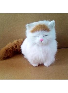 仿真猫咪夫妻情侣礼物创意家居装饰品 动物摆件 猫