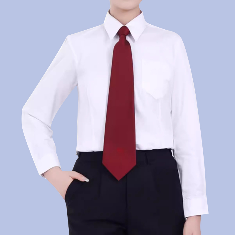 新款记录制服春秋装冬装二扣三扣黑色西装工作服男女白衬衣工服 - 图3