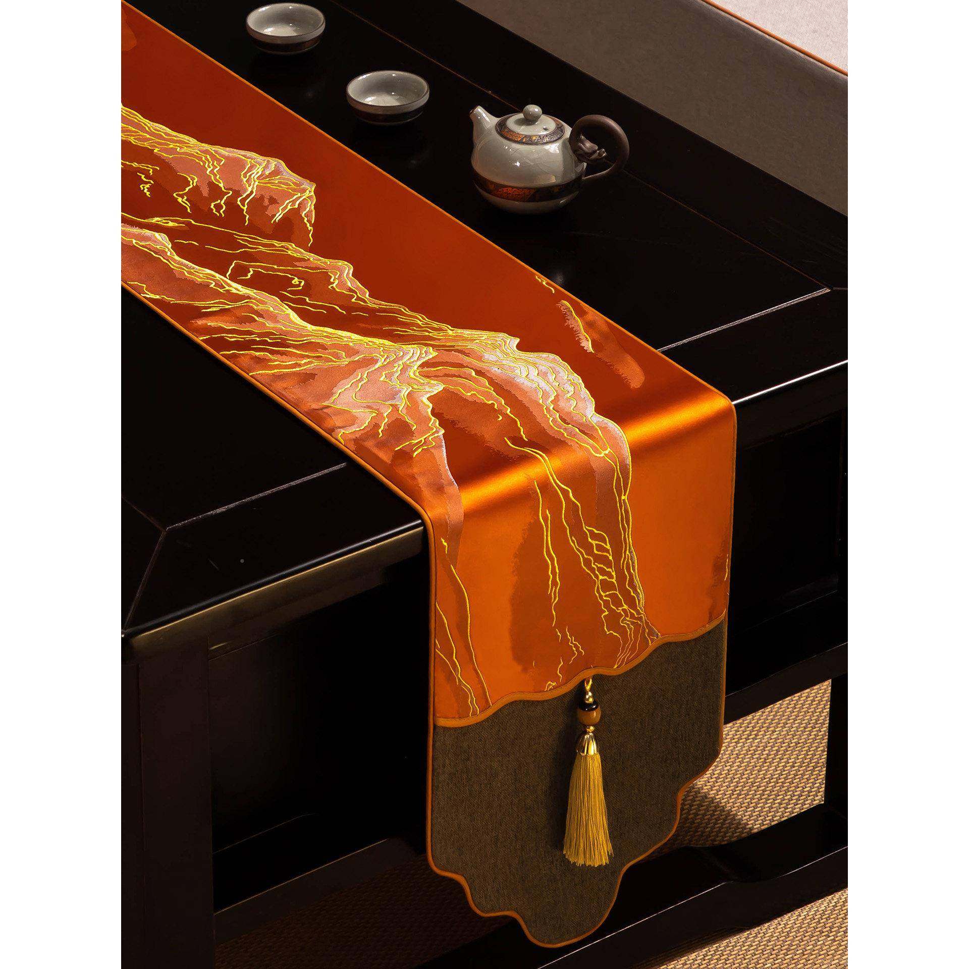 新1YJNZZQ_中式桌旗台茶旗茶餐桌布现布代简约艺茶席垫子桌台布茶,淘宝优惠券,粉丝福利购,淘宝优惠卷