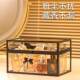 Perfume storage box Light luxury transparent glass aromatherapy dustproof household storage rack desktop skin care cosmetic display cabinet