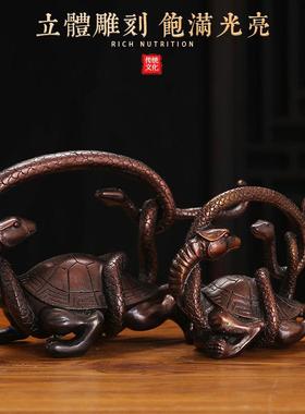 黄铜青龙白虎朱雀玄武四大神兽四方位圣兽一套摆件家居装饰吉祥物