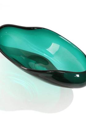 现代简约玻璃水果盘托盘家居样板间客厅餐桌创意干果糖果收纳摆件