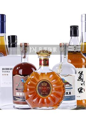 样板间酒柜装饰品摆件仿真酒洋酒红酒香槟售楼部展厅组合陈列软装