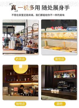 布泰隔音冰机沙机商用奶茶店店49咖啡带罩沙冰机碎兰冰破冰搅拌机