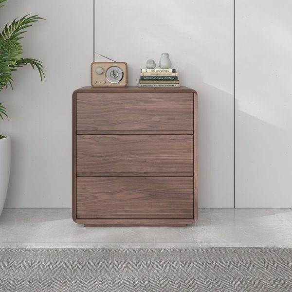 客厅二斗柜三斗柜北欧胡桃木木皮电视柜边柜边几实木现代简约客厅,淘宝优惠券,粉丝福利购,淘宝优惠卷