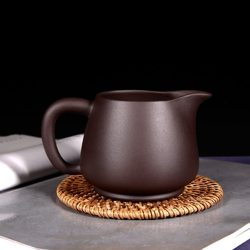 宜兴紫砂公道杯茶壶功夫茶具茶道茶漏配件原矿紫泥公道杯,淘宝优惠券,粉丝福利购,淘宝优惠卷