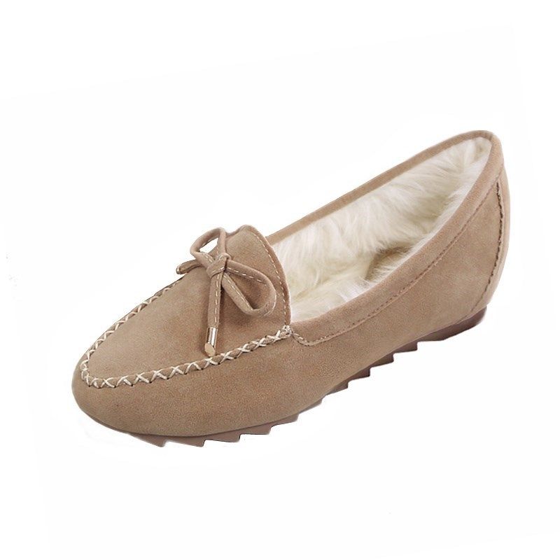 毛毛鞋女豆豆鞋冬季外穿2024新款加绒保暖棉鞋工作内增高坡跟单鞋,淘宝优惠券,粉丝福利购,淘宝优惠卷