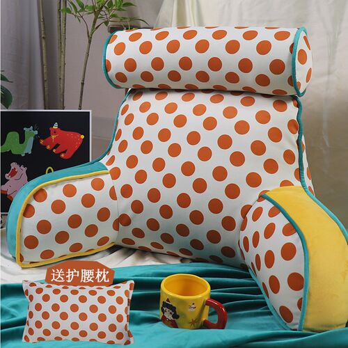 儿童床头靠垫床上大靠枕软包沙发飘窗台孕妇护腰护颈加高学生靠垫 - 图0