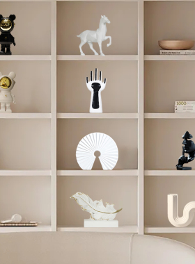 轻奢奶油风装饰品家居客厅书柜艺术小摆设电视柜北欧抽象工艺摆件