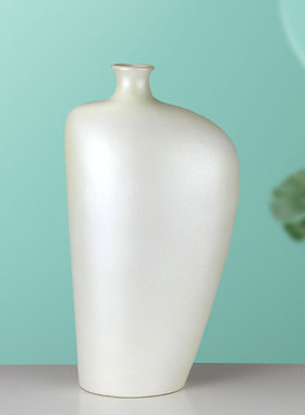 陶瓷花瓶摆件新中式家居装饰品玄关客厅电视柜博古架简约手工绘画
