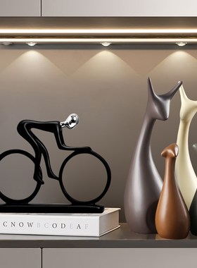 一家四口小鹿摆件客厅酒柜隔断玄关家居摆设电视柜子餐边柜装饰品