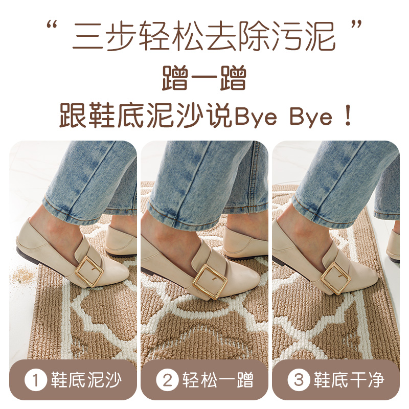 地垫入户门垫家用进门垫子简约耐脏玄关门外踩脚垫户外大门口地毯 - 图1