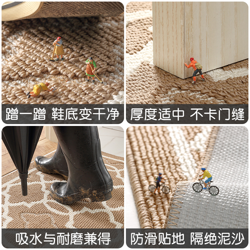 地垫入户门垫家用进门垫子简约耐脏玄关门外踩脚垫户外大门口地毯 - 图2