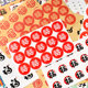 New Year's blessing stickers Chinese style red round sealing stickers baking cakes biscuits dessert gift packaging non-drying