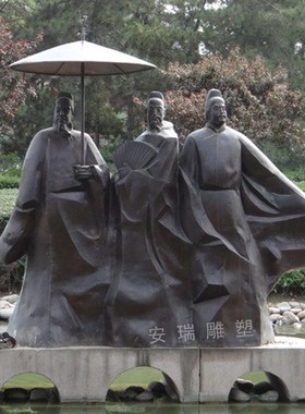 玻璃钢传统民俗人物 铸铜古代农耕 劳动田园人物雕像摆放户外景观