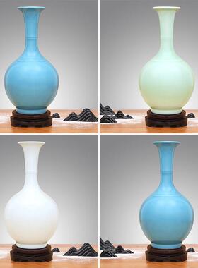 景德镇陶瓷花瓶摆件高温颜别色釉厅插器装客饰zjsp品酒店墅工艺花