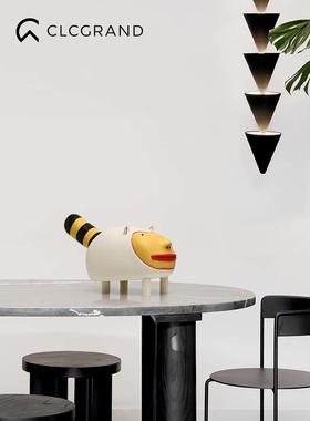 卡通可爱抽象艺术品样板软间酒家柜书房装摆件客EEV厅玄饰关装居