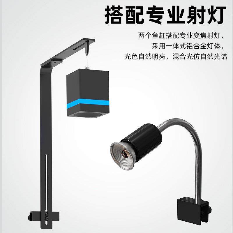 鱼缸中小型客厅家用缸水陆栖缸层免换水流乌双溪龟缸玻DYU两璃下,淘宝优惠券,粉丝福利购,淘宝优惠卷