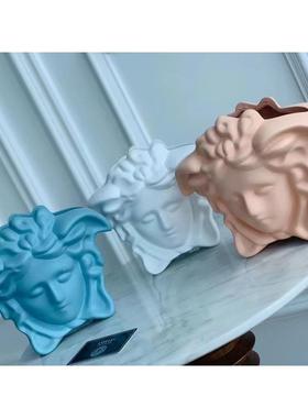 HRRPom居e花瓶家花饰品插人头纳收摆件干花软装送礼花瓶