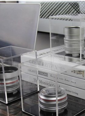 样板间亚克力罩仿真相机镜头模型书房摆件摄影主题软装设计饰品