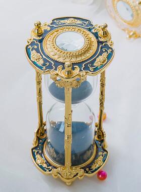 金属沙漏计时器15分钟家居饰品装饰结婚礼物生日客厅摆件新婚闺新