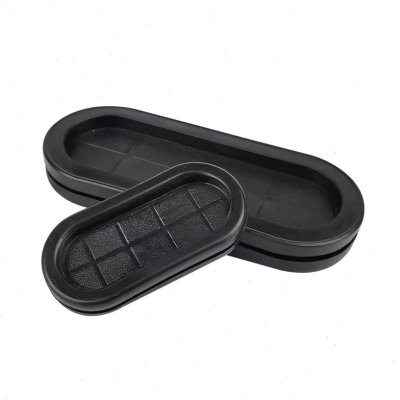 Environmentally friendly rubber cross-oval long-waisted double-sided dust-proof coil with membrane string coil chassis hole wire sealing