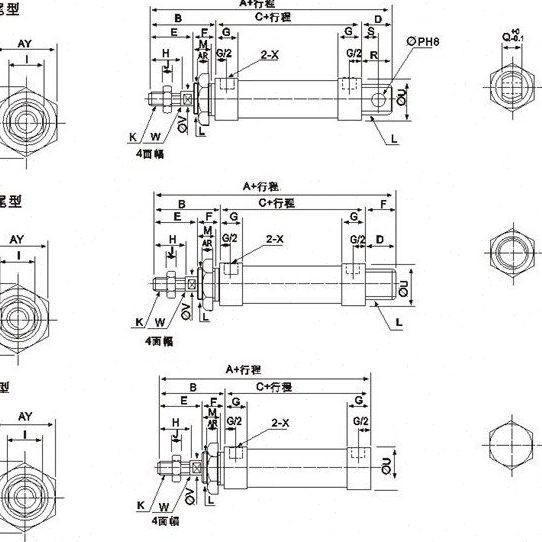 上德自动化铝合金迷你气缸（亚德客型）MAL20*50*100*125*150*200,淘宝优惠券,粉丝福利购,淘宝优惠卷