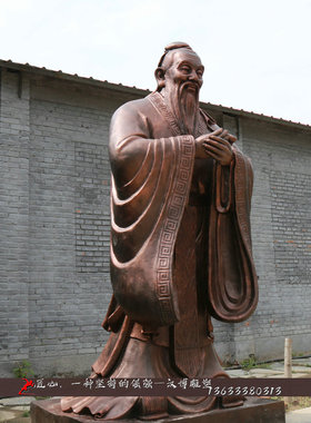 玻璃纤维仿铜人物雕塑铜雕负荆请罪雕像铜雕古代人像校园雕塑定制