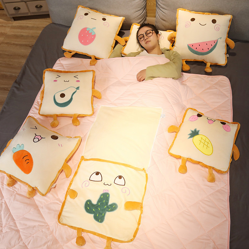 卡通抱枕被子两用沙发靠垫办公室午睡G毯子折叠汽车靠枕空调被冬,淘宝优惠券,粉丝福利购,淘宝优惠卷