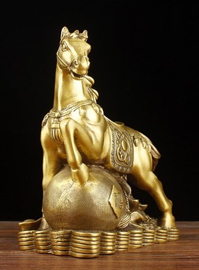 铜马摆件纯铜马到成功铜马摆件家居办公桌装饰品工艺礼品