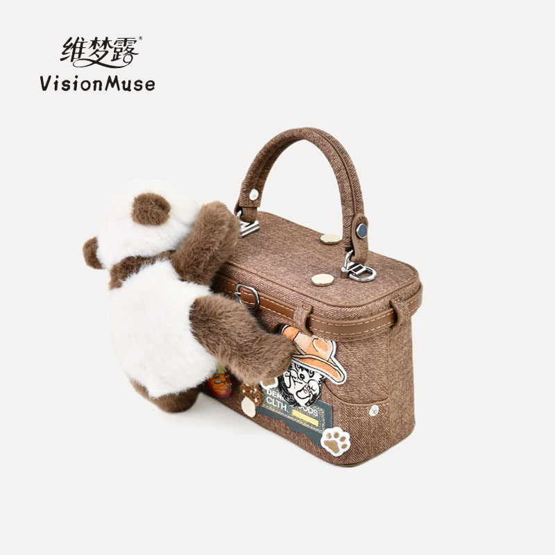 维梦露2025原创单肩手提斜跨小方包可爱牛仔复古儿童相机包包女生,淘宝优惠券,粉丝福利购,淘宝优惠卷