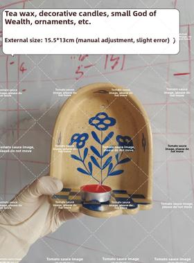 兰花烛台ins风蓝色花朵烛台摆件创意餐桌浪漫感小烛台置物架