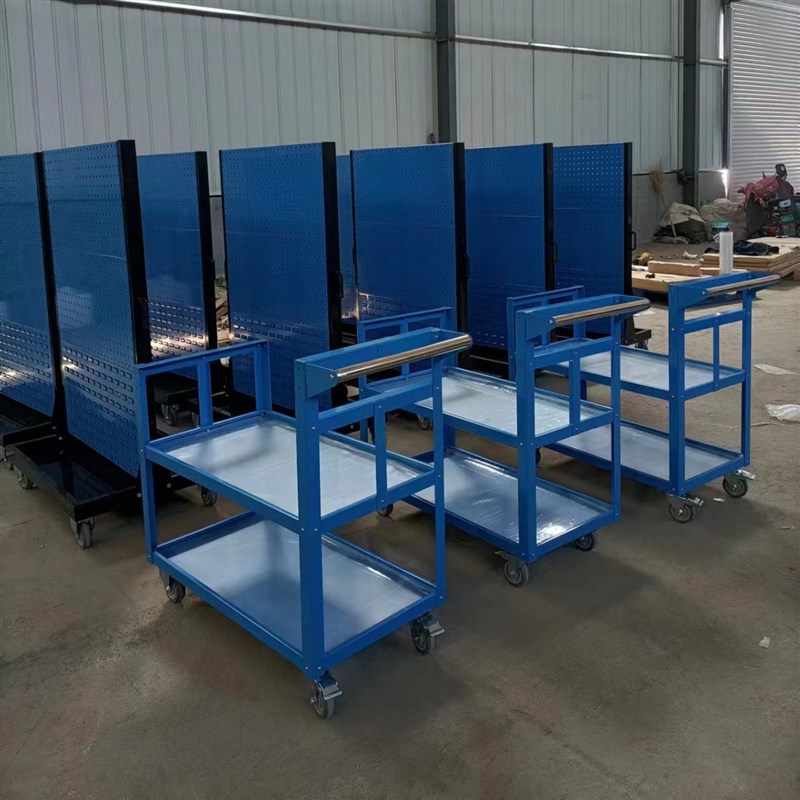 Hardware tool rack hardware rack hole plate tool hanging plate storage rack double-sided mobile material organizing rack
