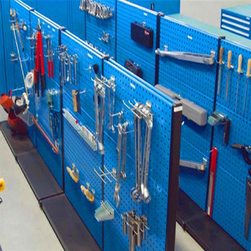 Hardware tool rack hardware rack hole plate tool hanging plate storage rack double-sided mobile material organizing rack