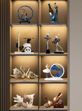 轻奢高级感玄关餐边柜摆件家居客厅酒柜电视柜装饰品乔迁新居礼品