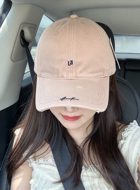 软顶字母刺绣女款鸭舌帽百搭