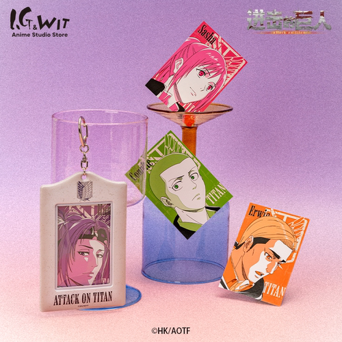 I.G WIT 进击的巨人-VIVID-Visual Card卡牌形钥匙扣套装动漫周边 - 图3