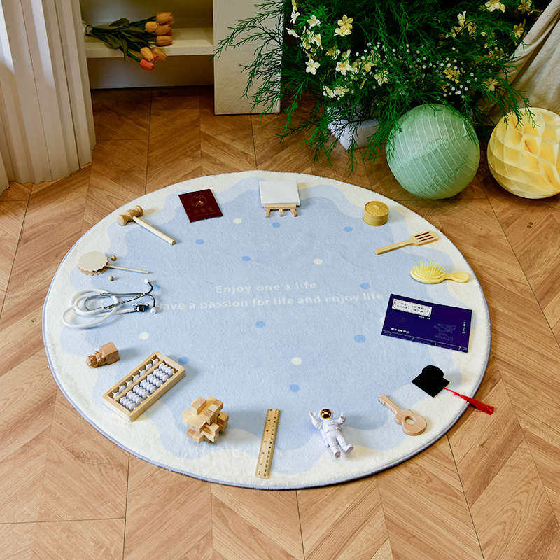 ins风原木抓周道具地毯1生日套装周岁男女宝宝布置礼仪式新疆包邮,淘宝优惠券,粉丝福利购,淘宝优惠卷