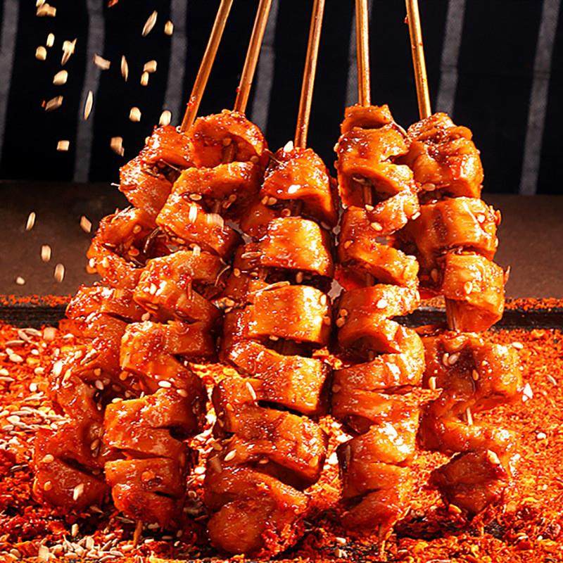 百草味香弹面筋卷烧烤味135g箱规50包装麻辣素食豆干解馋小吃零食,淘宝优惠券,粉丝福利购,淘宝优惠卷