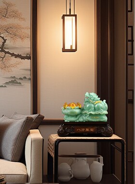 貔貅招财聚宝盆摆件客厅办公室店铺收银台装饰工艺品乔迁开业礼物