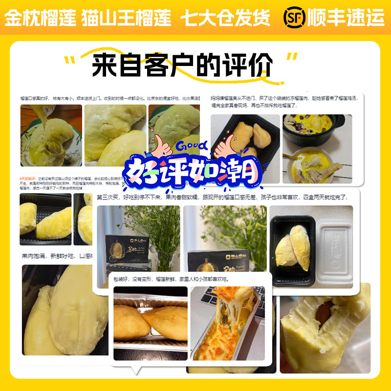 Grade A Selection/Thailand Golden Pillow Durian