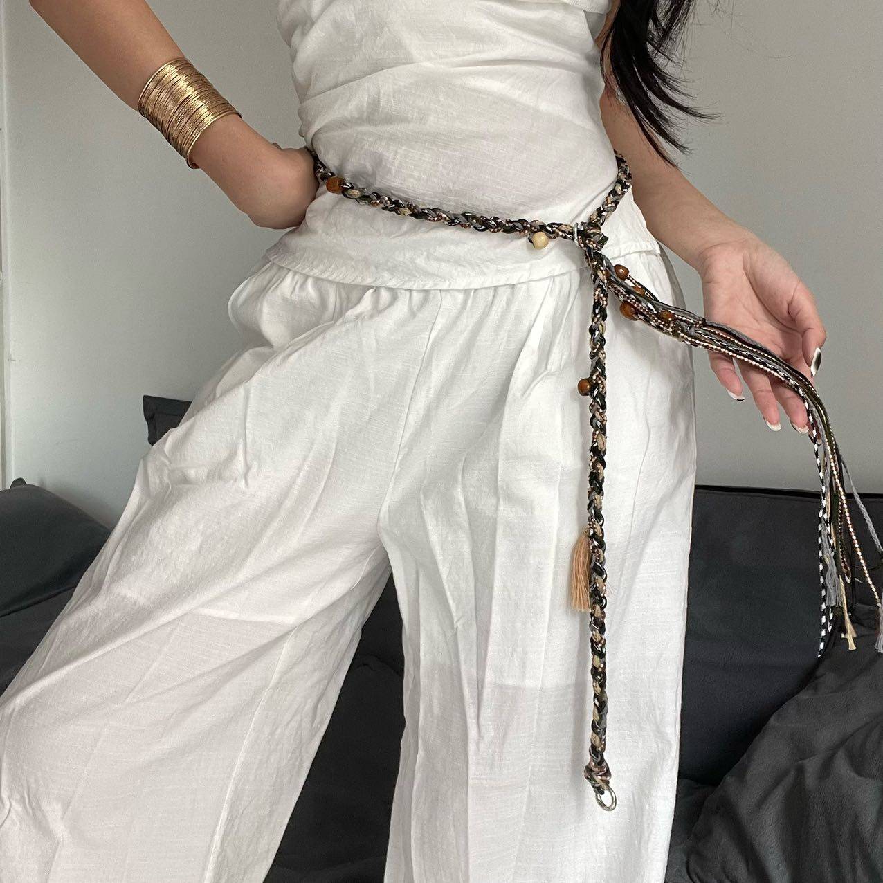 波西米亚风手工编织腰绳腰链女复古民族风细腰绳百搭腰带腰间配饰,淘宝优惠券,粉丝福利购,淘宝优惠卷