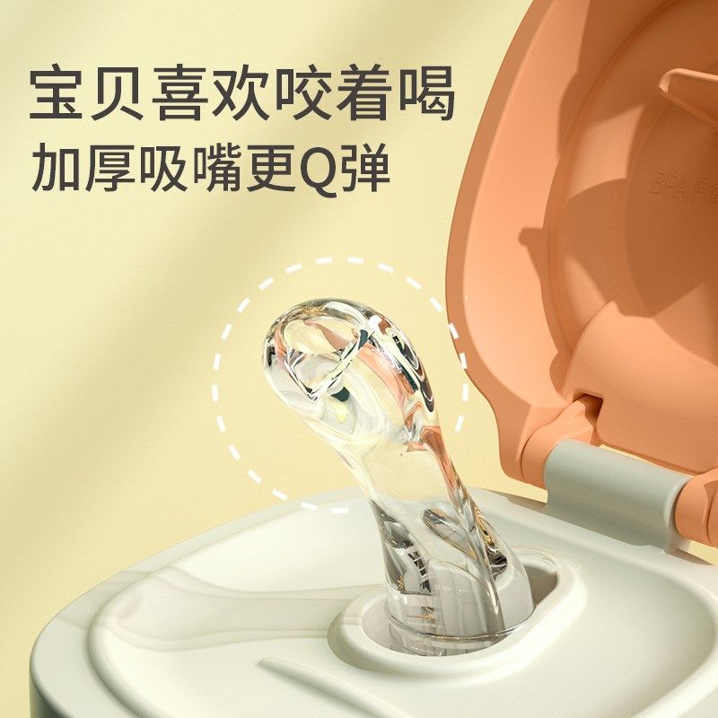 婴儿水杯宝宝防呛学饮杯鸭嘴吸管杯儿童喝奶3杯子6个月2牛奶杯1岁,淘宝优惠券,粉丝福利购,淘宝优惠卷