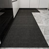 Special kitchen floor mats are water-absorbent, non-slip, anti-oil and stain-resistant, entry door H household wipeable and washable solid color carpet long