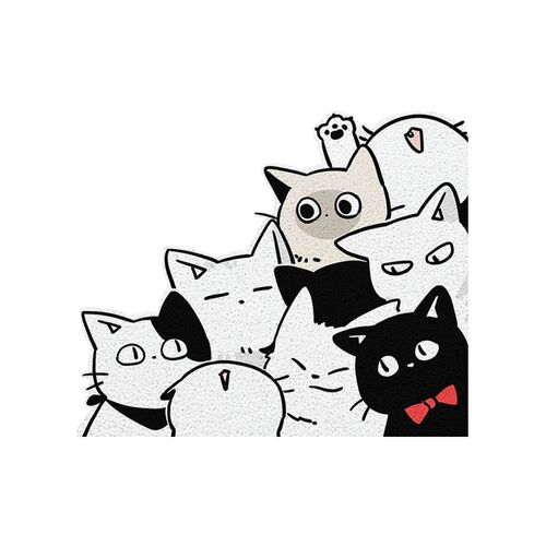 小猫丝圈入户门地垫玄关进门门垫家用防滑耐脏P脚垫可裁剪门外地 - 图3