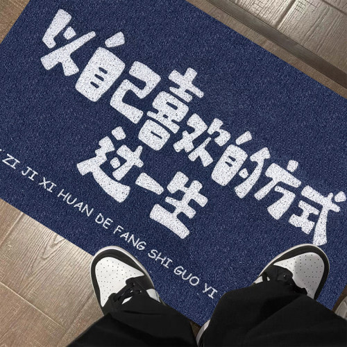 家用脚垫入户f门玄关地垫防滑耐磨门口丝圈门垫宿舍可定制裁剪地 - 图0