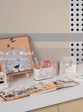 KINO奇诺儿童房摆件现代简约样板间软装小孩房间布置学习桌装饰品