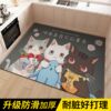 Leather kitchen floor mats, waterproof, oil-proof, anti-slip floor mats, large-area special dirt-resistant, wipeable, no-clean carpets